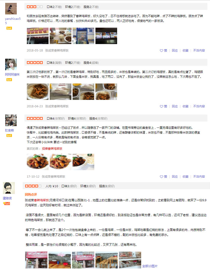 張成榮香辣雞架飯評價怎么樣？看吃過的人怎么說